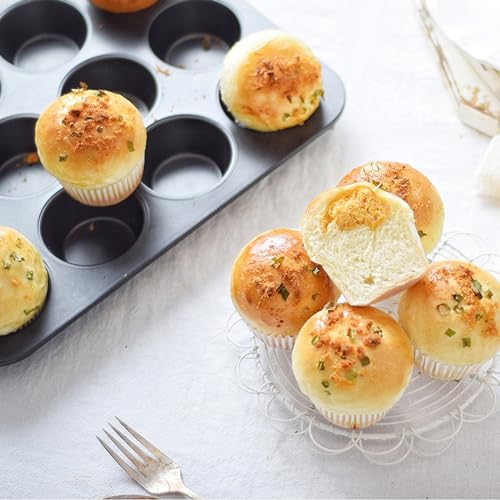 2 Packs Nonstick Round Muffin Baking Pan Tin (2 Count)