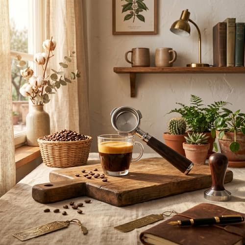 54mm Bottomless Portafilter for Breville 3 Ear Rosewood