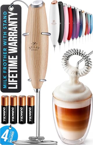 Powerful Milk Frother Wand With Duracell Batteries