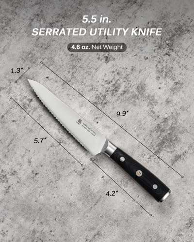 5.5" Serrated Utility Knife