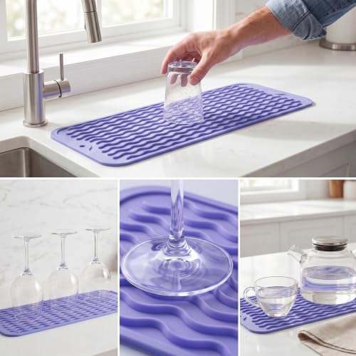 Silicone Dish Drying Mat for Multiple Usage