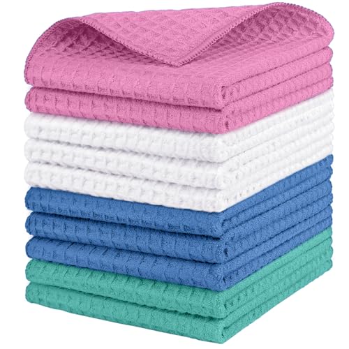 Waffle Weave Microfiber Towel (10 Count)
