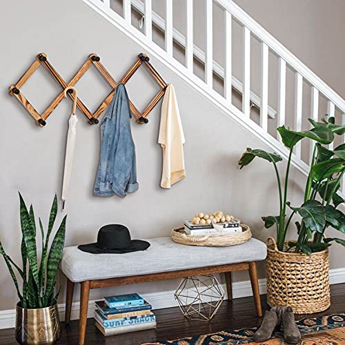 2 Pack Accordion Hat Rack for Wall (2 Count)