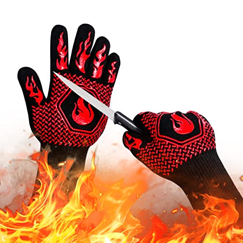 BBQ Gloves 1472F Heat Resistant Non (2 Count)