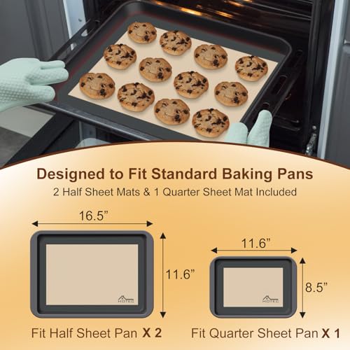 Silicone Baking Mats 3 Pack (3 Count)