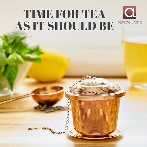 Tea Infuser Set of 2 with Tea Scoop & Drip Trays