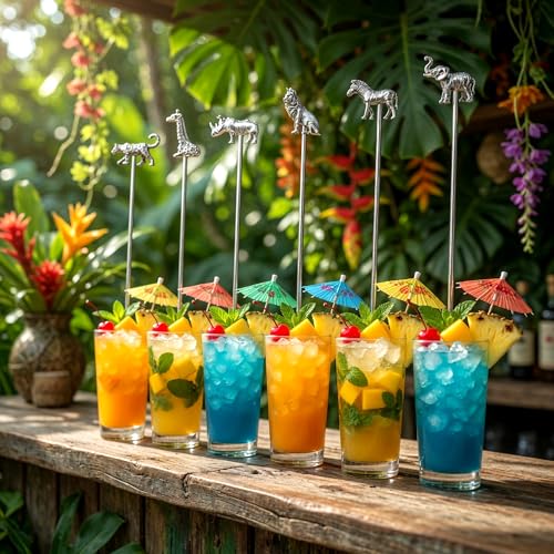6 Pcs 7.5'' Metal Stir Sticks