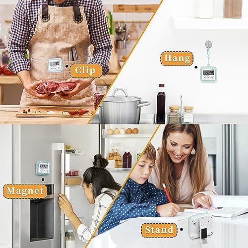 Timer Kitchen Timers for Cooking Classroom Timer for Kids Teachers Magnetic Digital Timers 4 Pack (4 Count)