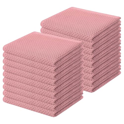100% Cotton Waffle Weave Kitchen Dish Cloths 18 (18 Count)