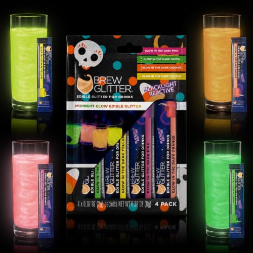 Blacklight Reactive Edible Glitter for Drinks