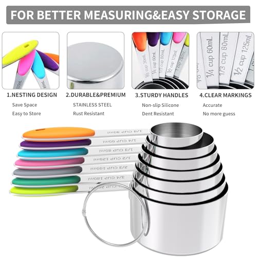 Nesting Measuring Cups and Spoons Set