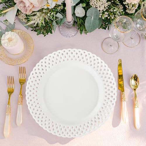 Large White Dinner Plates 12 inch (4 Count)
