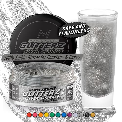Silver Edible Glitter for Drinks & Cakes