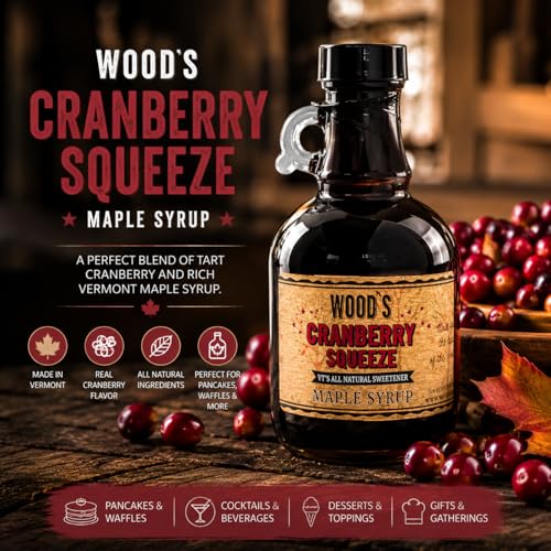 Cranberry Squeeze Maple Syrup (8 Fl Oz)
