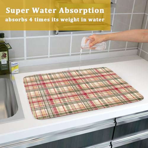 Autumn Decorative Dish Drying Mat