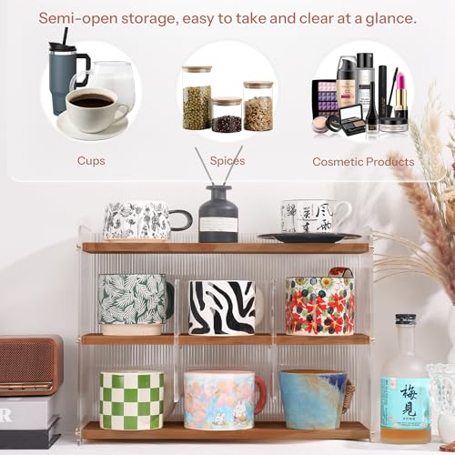 Coffee Mug Holder Wooden Cup Station Organizer 3
