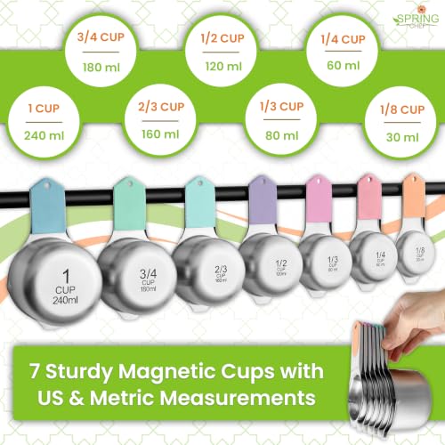 Magnetic Measuring Cups & Spoons Set of 15 w