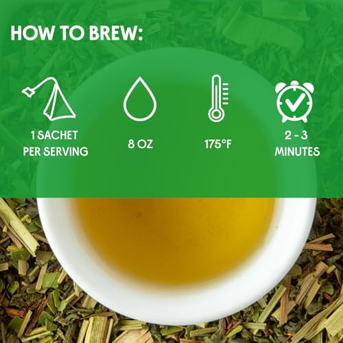 Organic Keep Fit Green Tea with Yerba Mate and Matcha for Metabolic Support (15 Count)