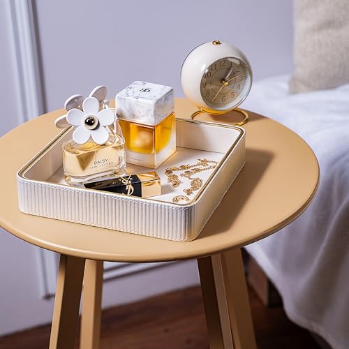 2 Pack White Catch All Trays for Jewelry (2 Count)