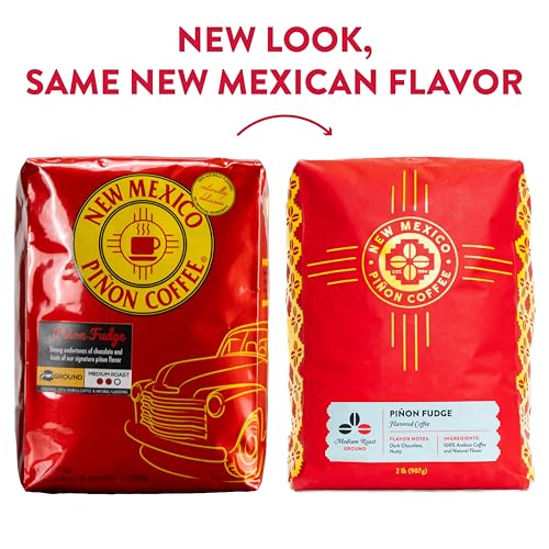 New Mexico Piñon Piñon Fudge Ground Coffee Medium Roast 100% Brazilian Arabica (32 Ounce)
