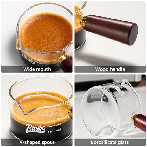 Espresso Shot Glasses with Wood Handle