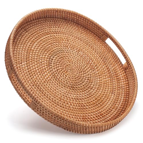 Rattan Large Serving Tray