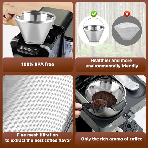 2Pk #4 Cone Reusable Coffee Filters (2 Count)