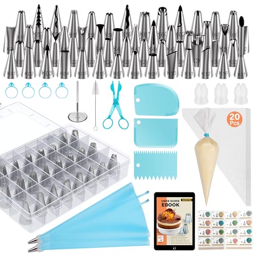 90 Piping Bags and Tips Set Frosting Piping Kit for Beginners & Pros