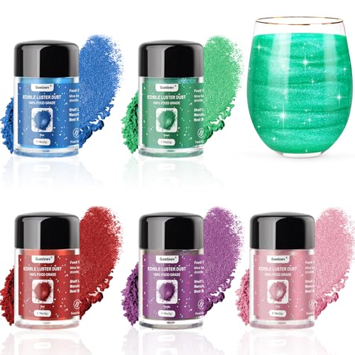 5 Colors Edible Glitter Set (5 Count)