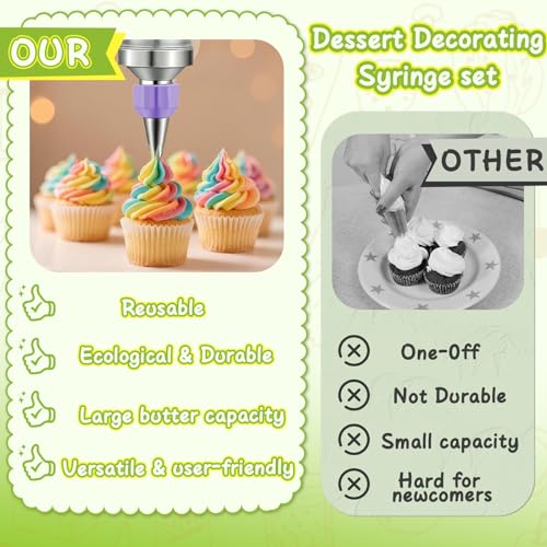 Dessert Decorating Syringe Set (66 Count)