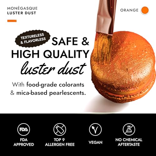Orange Edible Glitter for Drinks & Cakes