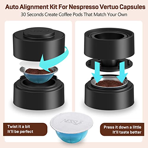100 PCS Original Aluminum Foil Lids from Vertuo Reusable Pods Kit (100 Count)