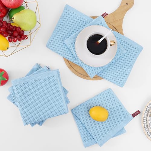 100% Cotton Waffle Weave Kitchen Dish Cloths 12 (12 Count)