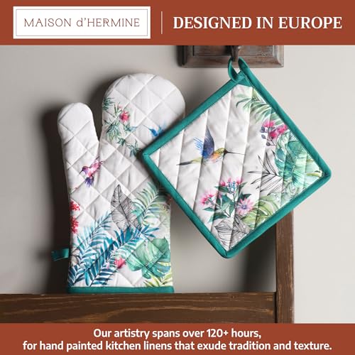 100% Cotton Oven Mitt & Pot Holder Set