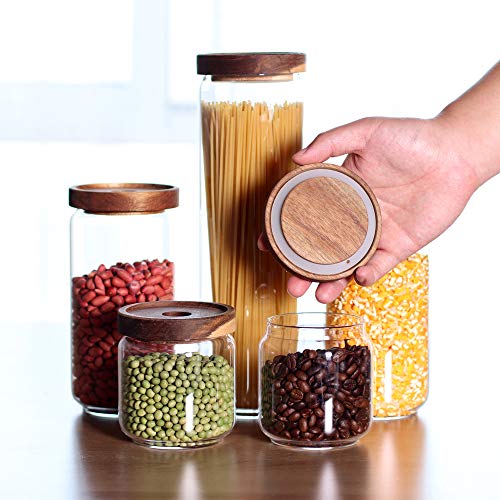 Glass Canisters Set of 5 for the kitchen