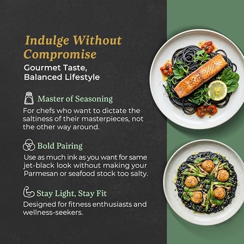 Low Sodium Squid Ink for Cooking (3.53 Fl Oz)