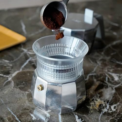 60mm Moka Pot Dosing Funnel & Distributor for 6 Cup Moka Pot