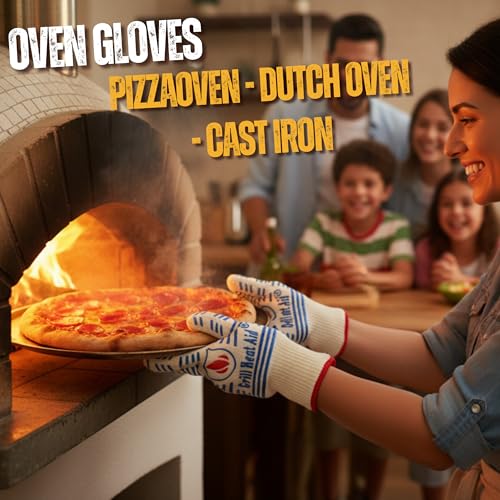 Grill Gloves Heat Proof for Men Grilling BBQ Heat Resistant Gloves (2 Count)