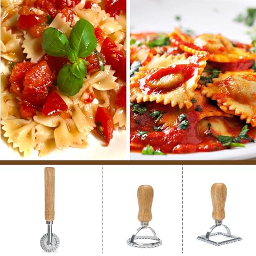 9 PCS Pasta Making Tools Set with Pasta Drying Rack (11 Count)