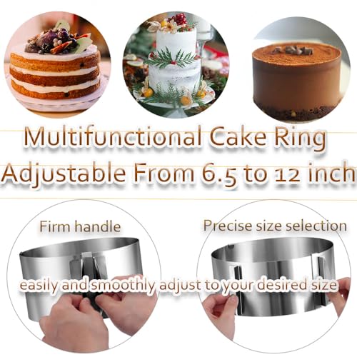 Cake Rings Mousse Mold Acetate Cake Collar Set