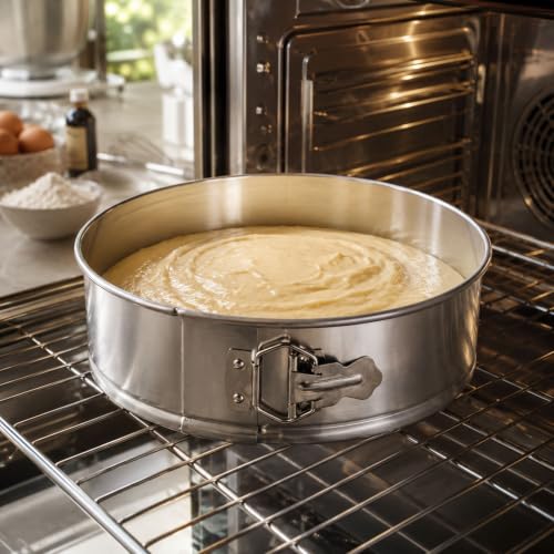 10 in Silver Aluminum Springform Cake Pan