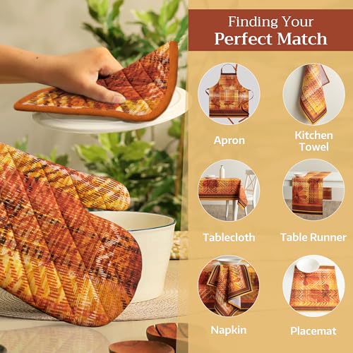 100% Cotton Oven Mitt & Pot Holder Set (2 Count)