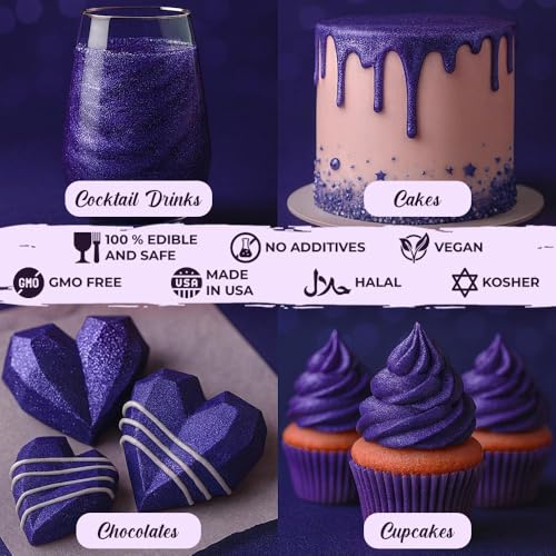 Purple Luster Dust Edible 20g