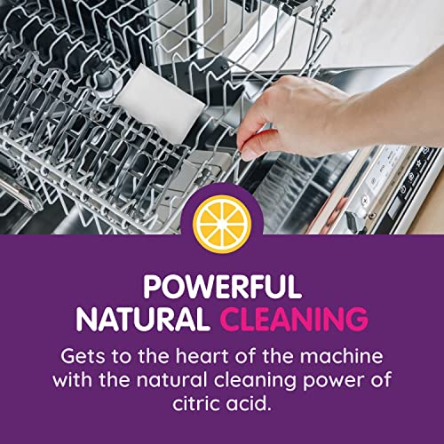 6-in-1 Dishwasher Cleaner | Natural Citric Acid Cleaning Formula | Limescale Removal | Grease Elimination | Eco-Friendly | Made in the UK | 50g (Pack of 2) (4 Ounce)