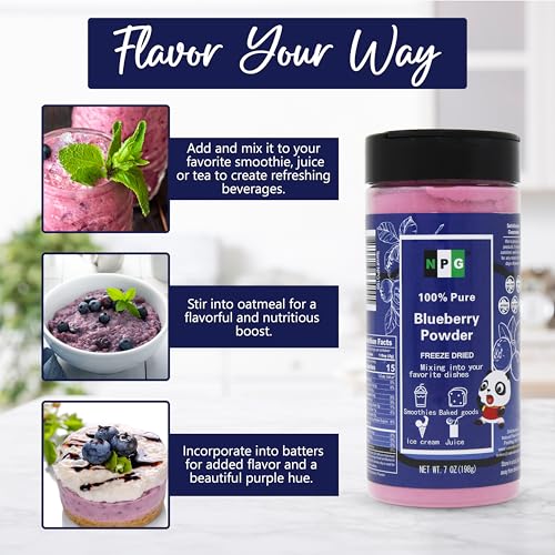 NPG Freeze Dried Blueberry Powder 7 Oz (7 Ounce)