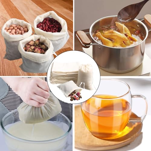 Spice Bags 20pcs Reusable Empty Tea Bags (20 Count)