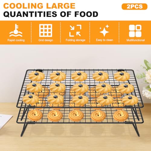 16.85" × 11" Stackable Cupcakes Cooling Racks