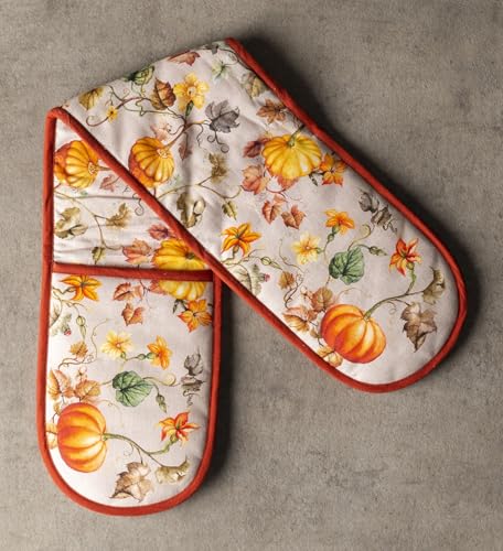 Double Oven Mitts 100% Cotton Double Oven Glove