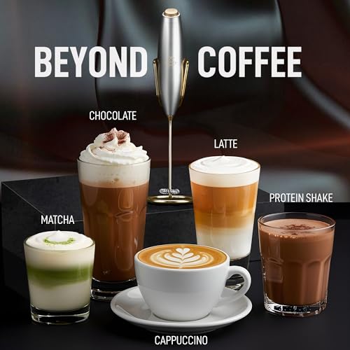 Powerful Milk Frother Wand With Duracell Batteries