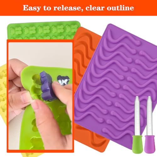 Gummy Bear and Worm Mold Silicone